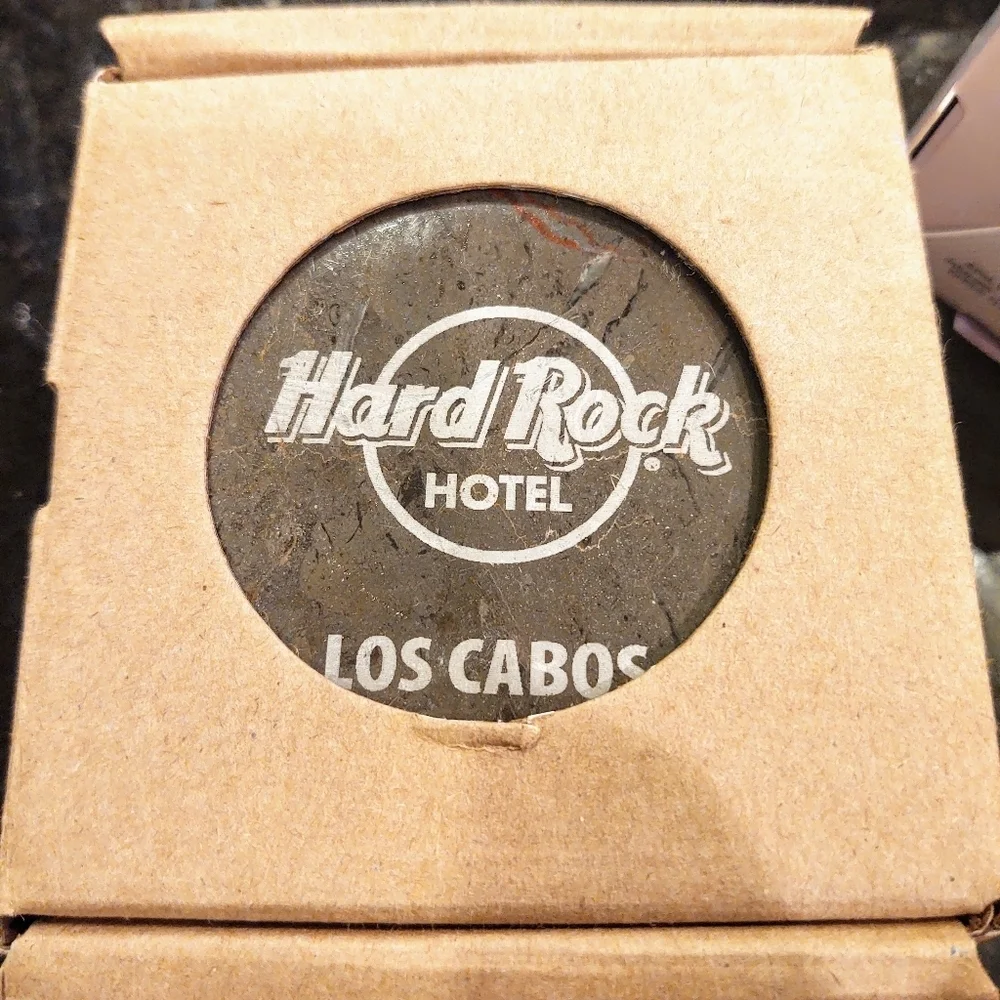 Hard Rock Hotel Brown Onyx Marble Coasters